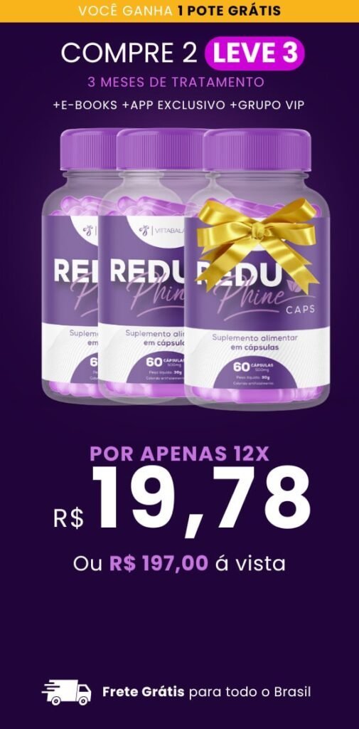 ReduPhine Caps - Suplemento Natural em Cápsulas