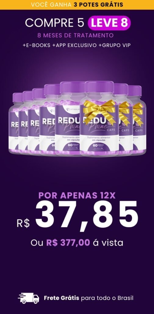 ReduPhine Caps - Rotina saudável